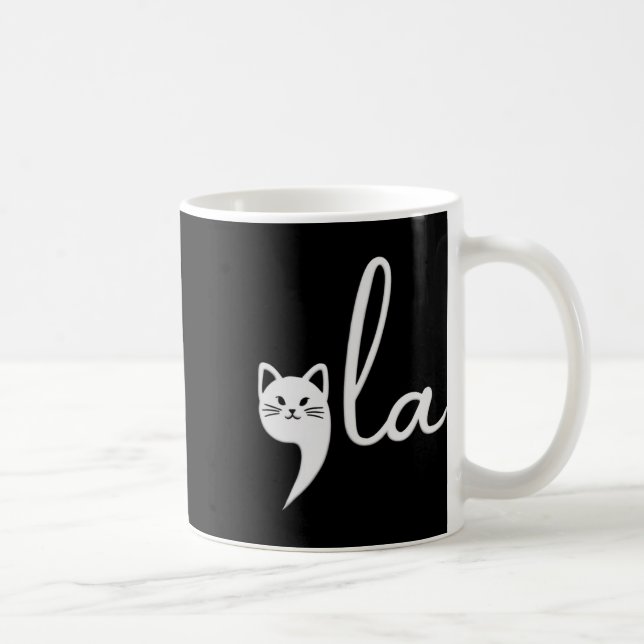 Cat Comma-la Kamala Harris President 2024 Kaffemugg (Höger)