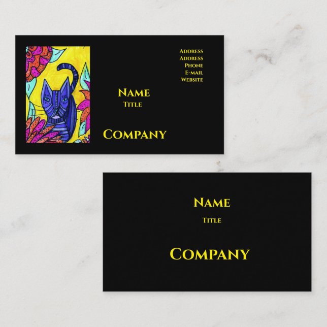 Cat Company Business Cards Visitkort (Fram/baksida)