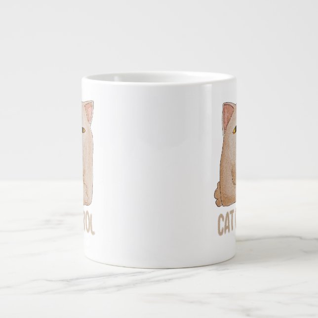 Cat Control Jumbo Mugg (Framsidan)