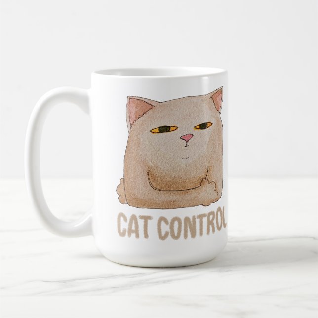 Cat Control Kaffemugg (Vänster)