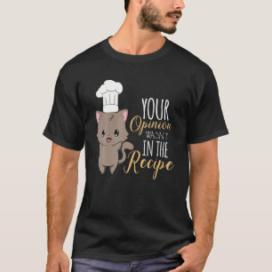 Cat Cook Culinary Recipe Restaurant Chef T Shirt