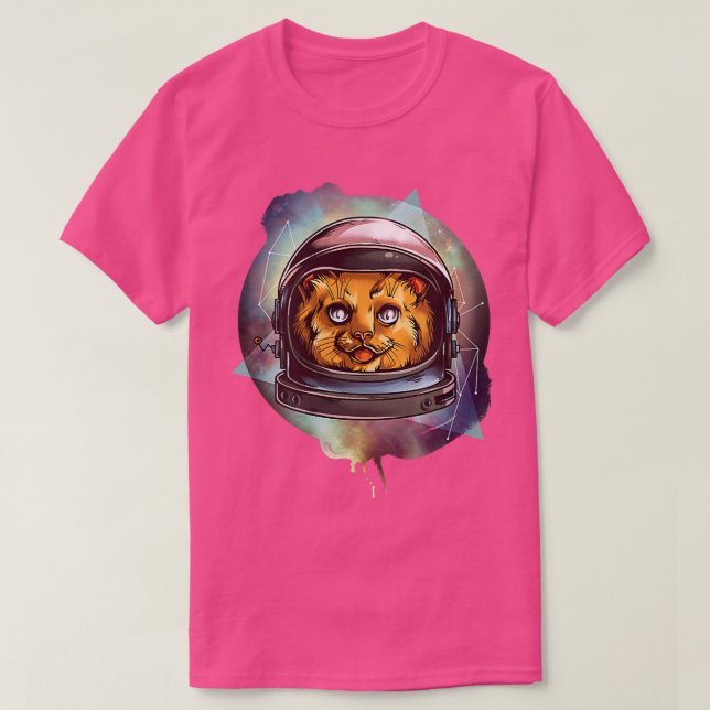 Cat - Cosmic Kitten - Kitty - Astronaut - Fun - Gi T Shirt (Design framsida)