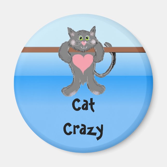 Cat Crazy Magnet (Framsidan)