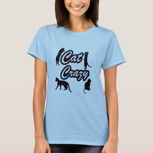 Cat Crazy T Shirt (Framsida)