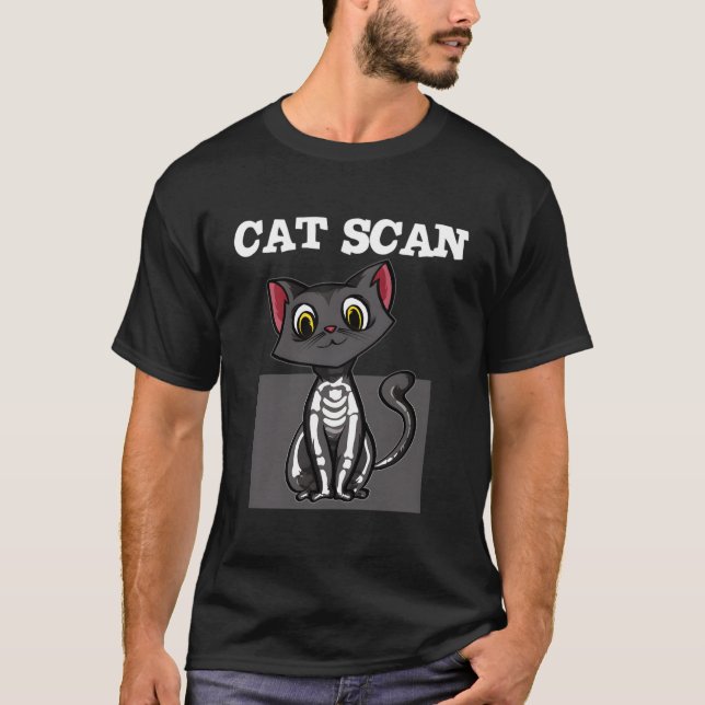 Cat Ct Scan Funny Radiology Technolog Radiologi T Shirt (Framsida)