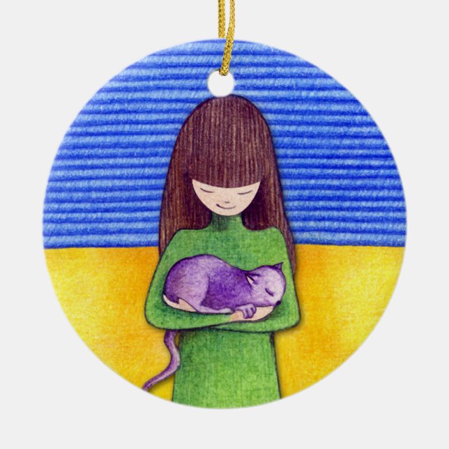 Cat Cuddle Ornament (Framsidan)