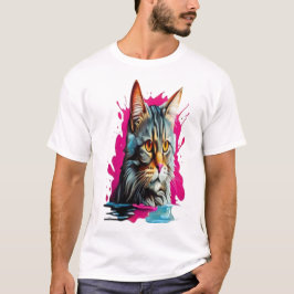Cat Curious T Shirt