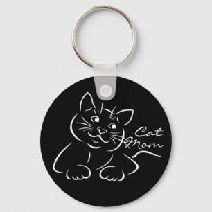 Cat Cute Cat Mamma Coola Cat Nyckelring
