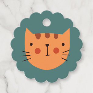 Cat Cute Gift Gåvor Etiketter