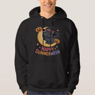Cat Cute Halloween Estetisk Grundläggande T-Shirt Hoodie