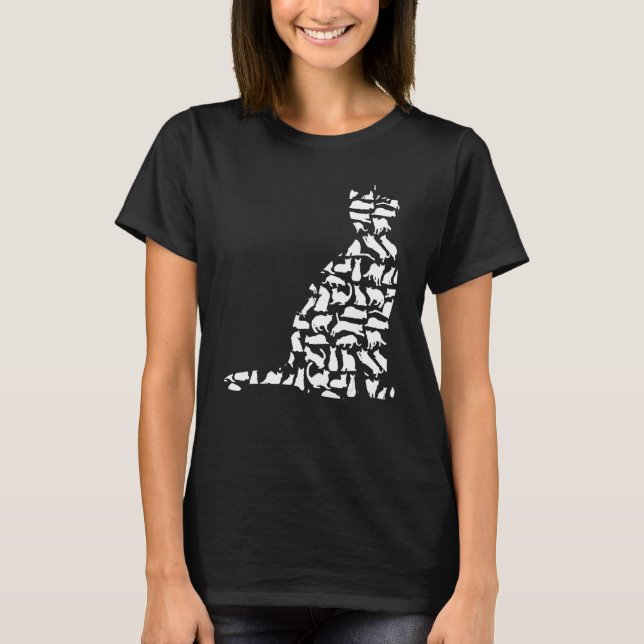 Cat Cute Kattunge Cat T Shirt (Framsida)