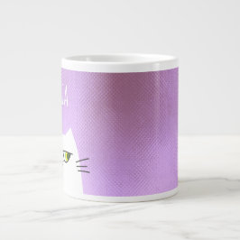 Cat Cute Kawaii Rosa Jumbo Mugg