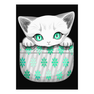 Cat Cute och Playful peading från en Pocket Fototryck