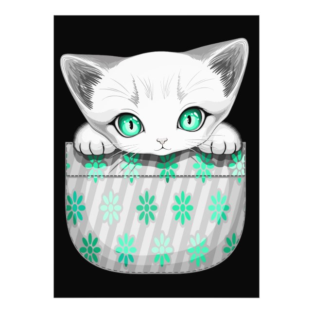Cat Cute och Playful peading från en Pocket Fototryck (Framsidan)