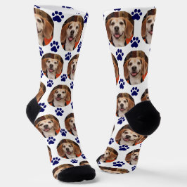 Cat Cute Pet Photo Navy Tass avtryck Hund