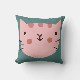 Cat Cute Pinky plantskola i Baby Room Dekorativ ku Kudde