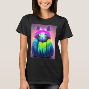 Cat Cyber Punk Konstig Manar Women Boys Girls 3 T Shirt