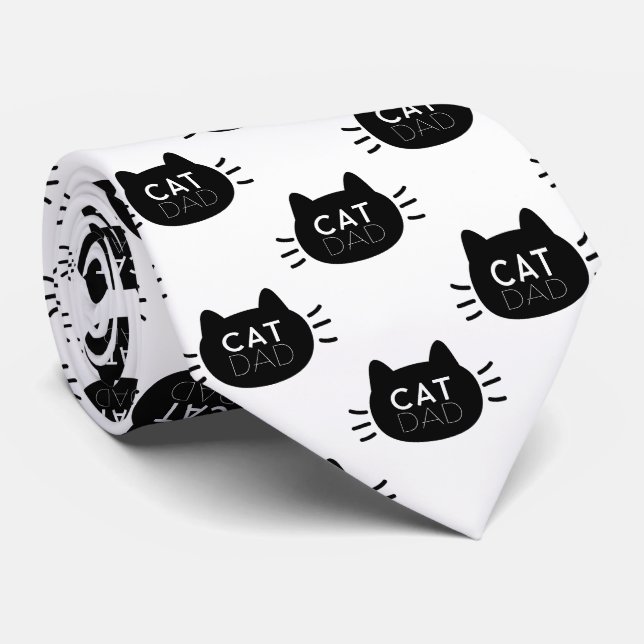 Cat Dad Black Cat Face Father's Day Slips (Rullad)