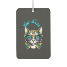 Cat Dad Black Cat Vintage Eighties Style Cat Retro