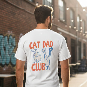 Cat Dad Club Coolt present till kattpappor T Shirt