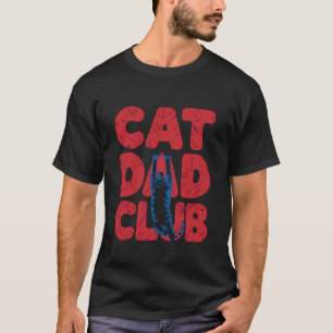 Cat Dad Club T-shirt Kattpappa Pappa Kattunge Katt