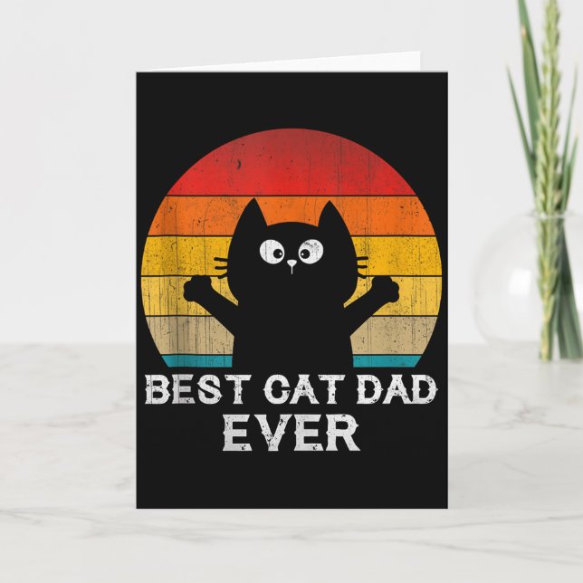 Cat Dad Ever - Funny Cats Tank Top  Kort (Framsida)
