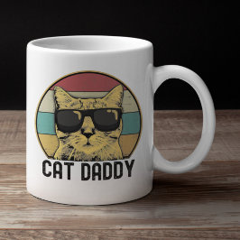 Cat Dad Funny Cat Lovers Kaffemugg