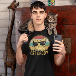 Cat Dad Funny Cat Lovers T Shirt