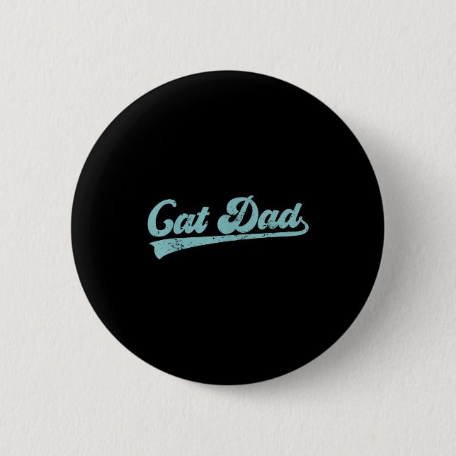 Cat Dad Funny Dad Father's Day Funny Papa  Knapp (Framsida)