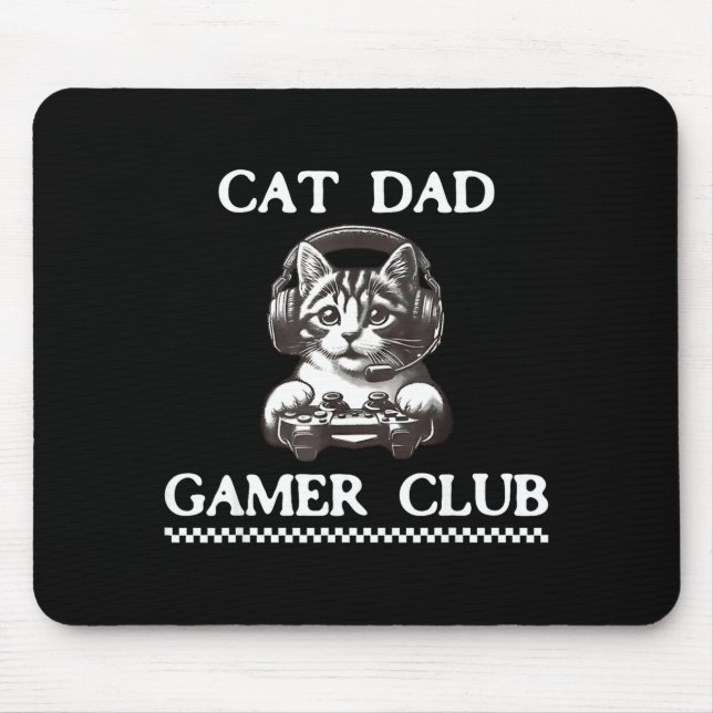 Cat Dad Gamer Club Funny Cat Lover Gaming Game Fat Musmatta (Framsidan)