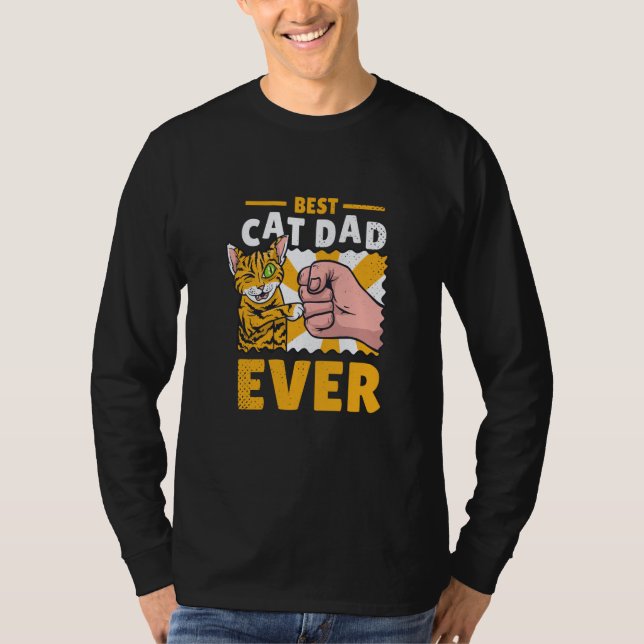 Cat dad kittens cats t shirt (Framsida)
