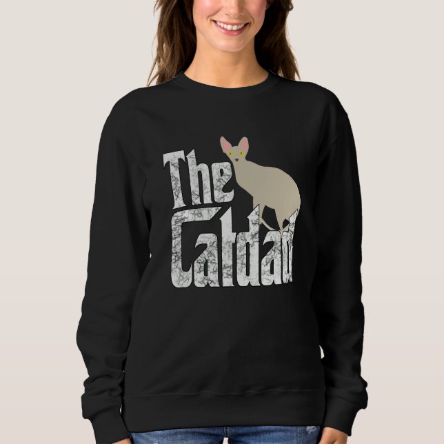 Cat Dad The Catfather Crazy Cat Father Kitty Daddy T Shirt (Framsida)