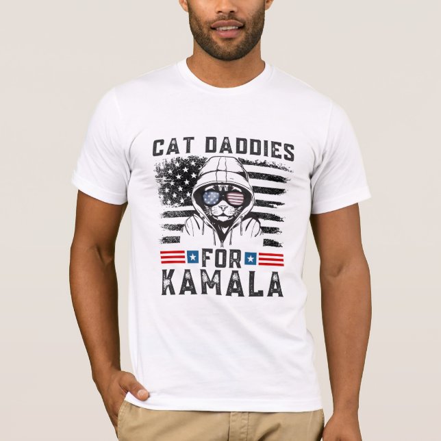 Cat Daddies for Kamala T Shirt (Framsida)
