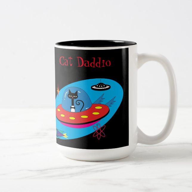 Cat Daddio Mugg. Två-Tonad Mugg (Höger)
