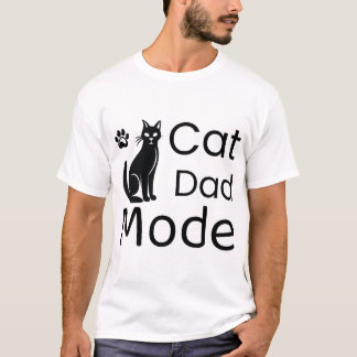 Cat Daddy Mode Tröja, Rolig Cat Dad Present, Cool T Shirt
