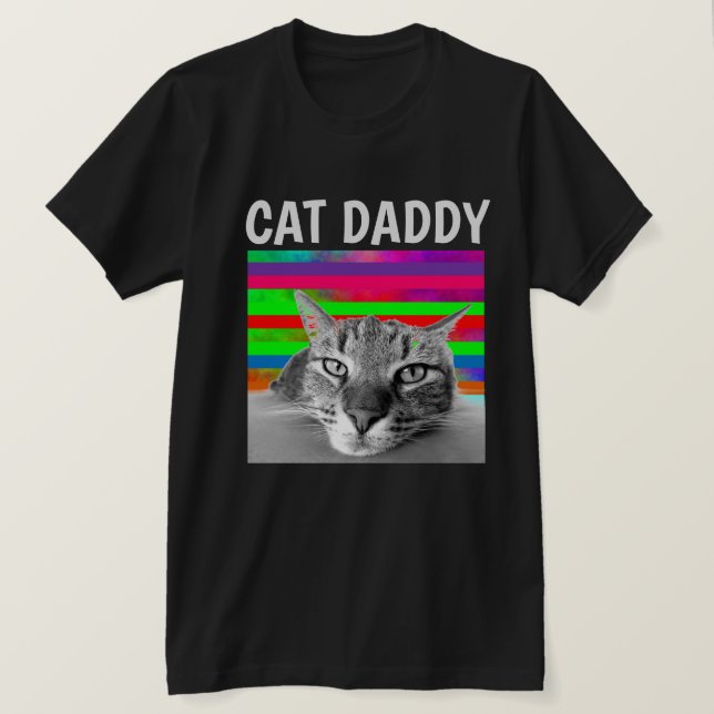 CAT DADDY PAPPA MANAR T-Shirt (Design framsida)