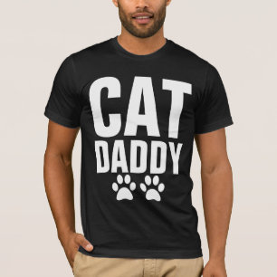 CAT DADDY (PAPPA) T-shirts in Black