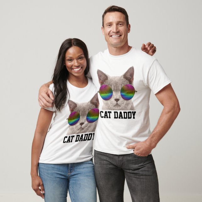 CAT DADDY PAPPA T-shirts, solglasögon T Shirt (Unisex)