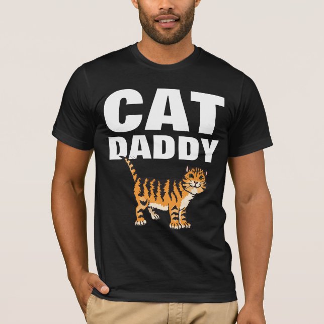 CAT DADDY Pappa T-shirts, T-Shirt (Framsida)