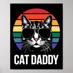Cat Daddy Tröja Bästa Kattpappa Någonsin Män Fars Poster
