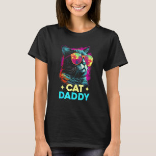 Cat Daddy Vintage Retro Vaporwave 70-tal 80-tal Ka T Shirt