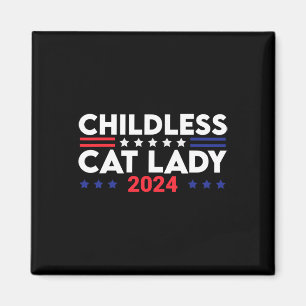 Cat Dam 2024 Lustigt politiskt val 8 Magnet