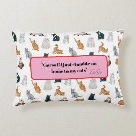 Cat Dam accentfyllning Prydnadskudde