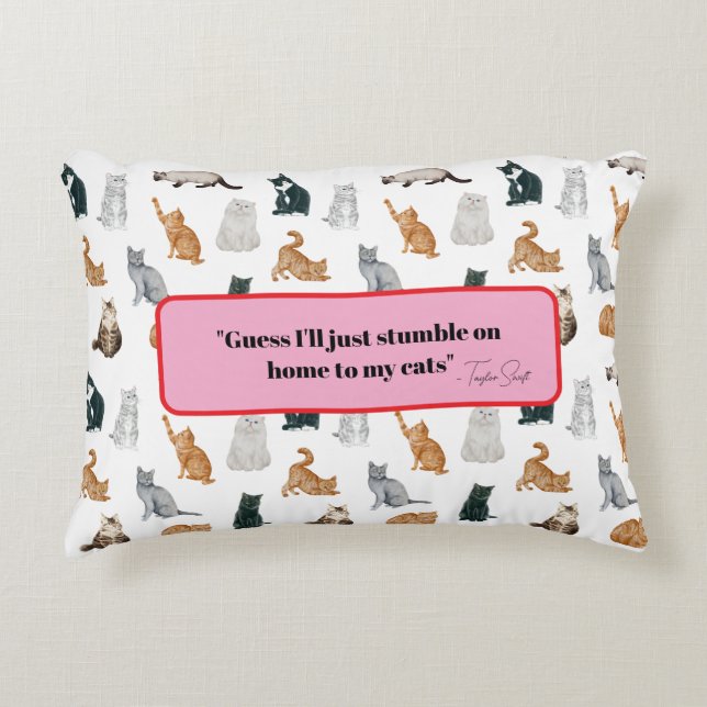 Cat Dam accentfyllning Prydnadskudde (Framsidan)