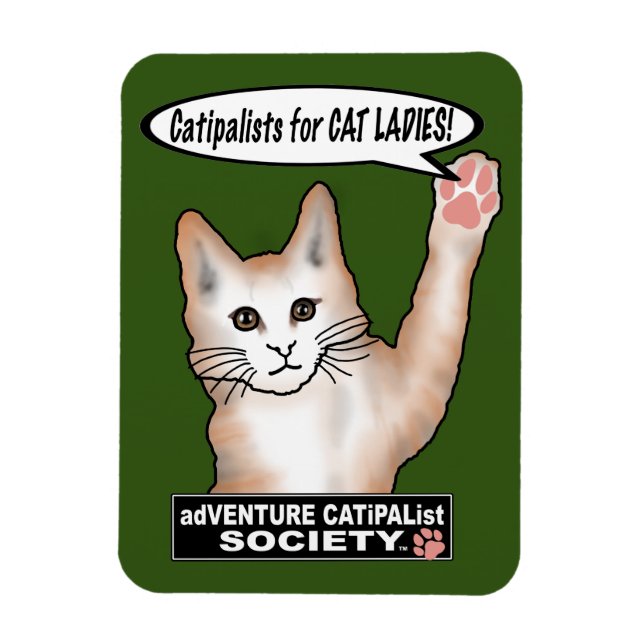 Cat Dam Cat Flexible Photo Magnet (Vertikal)