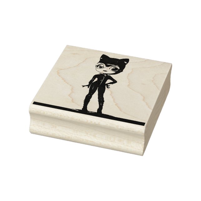 CAT DAM CUTE GUBBER FRIMÄRKE STÄMPEL (Stämpel)