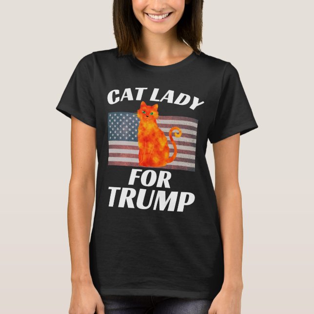 CAT DAM DAM FÖR TRUMP 2024 T-SHIRTS (Framsida)