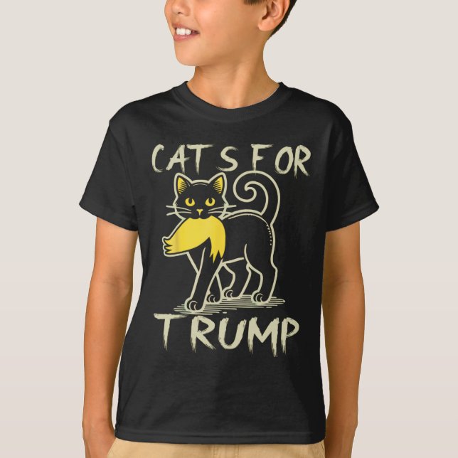 Cat Dam för Donald Trump 2024 Sarcastic Electio T Shirt (Framsida)