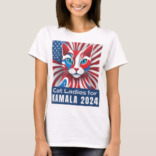 Cat Dam för Kamala 2024 Demokrat T Shirt