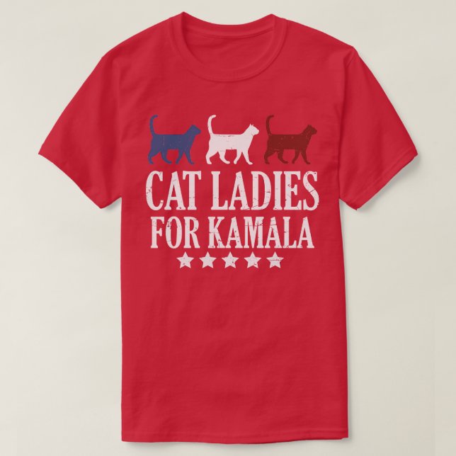 Cat Dam för Kamala 6 T Shirt (Design framsida)